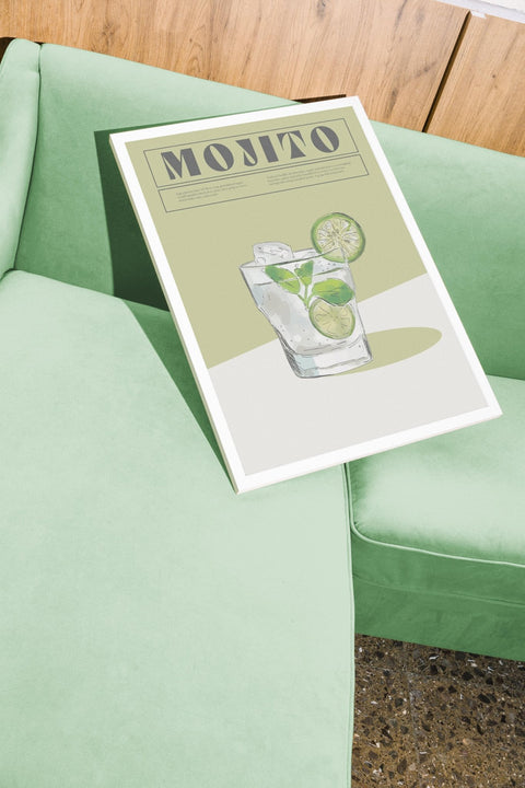 Mint to Be poster i miljöbild med ram som tillval – FrenzyFrame