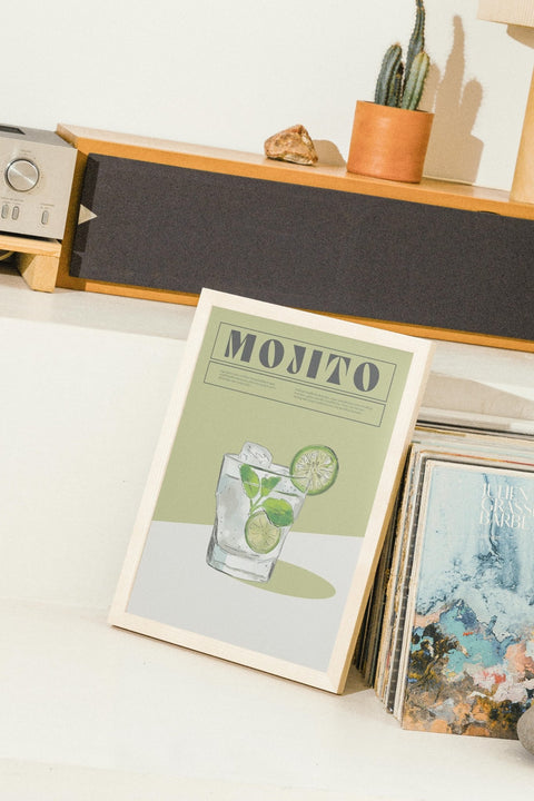 Mint to Be poster i miljö med ram som tillval – FrenzyFrame