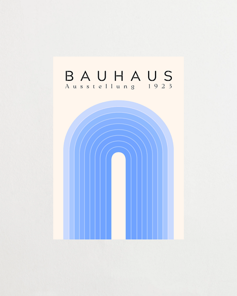 Bauhaus Loop Blue - FrenzyFrame