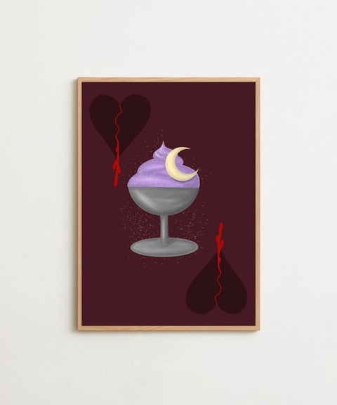 Moonbeam poster visad med ram som tillval - FrenzyFrame