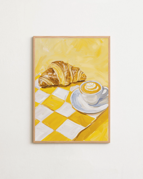 Morning Sun poster visad med valgri ram i hemtrevlig miljö – FrenzyFrame
