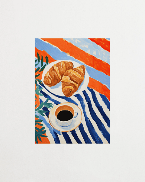 Petit Déj poster med frukoststilleben – FrenzyFrame