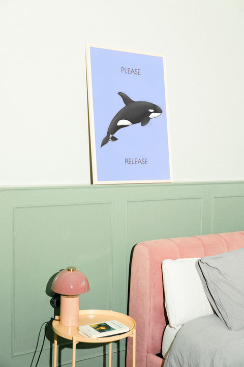 Rädda Willy poster visad med ram som tillval – FrenzyFrame