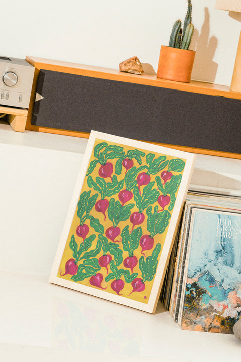 Radishes poster visad med ram som tillval - FrenzyFrame