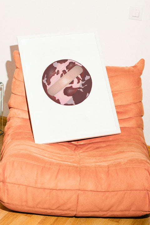 Save the planet poster med miljövänlig design – FrenzyFrame. Visad med ram som tillval.