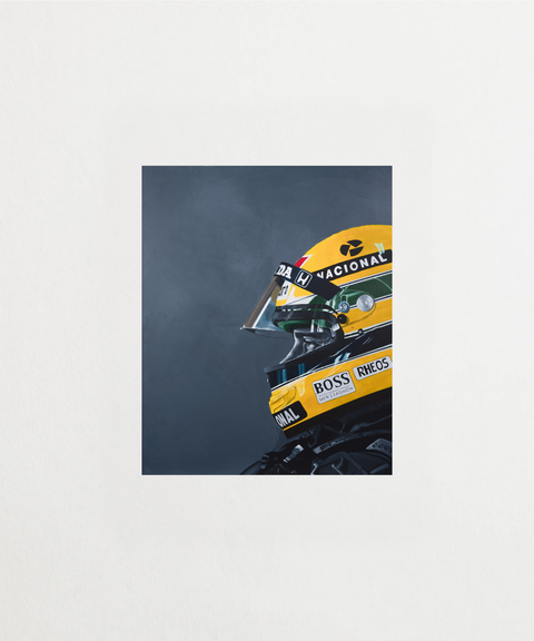 Senna motorsport poster med Ayrton Senna – FrenzyFrame