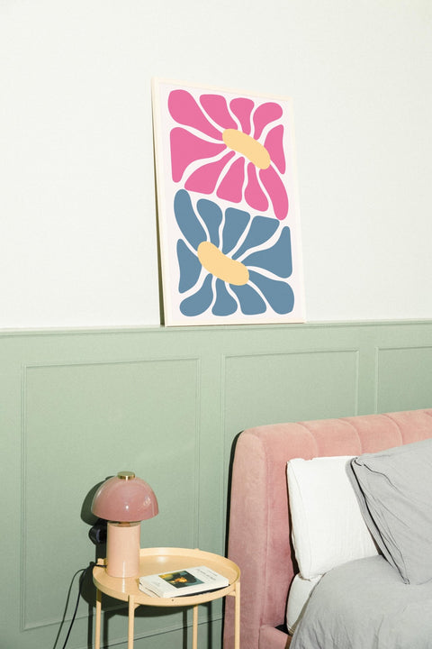 Split in Bloom poster visad med valfri ram – FrenzyFrame