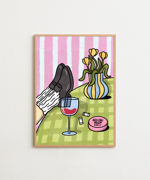 Still Life poster visad med valfri ram – FrenzyFrame