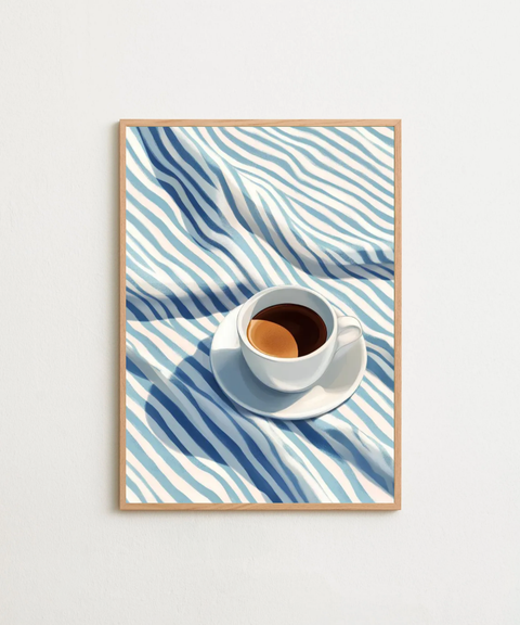 Striped Morning poster visad med ram som tillval – FrenzyFrame
