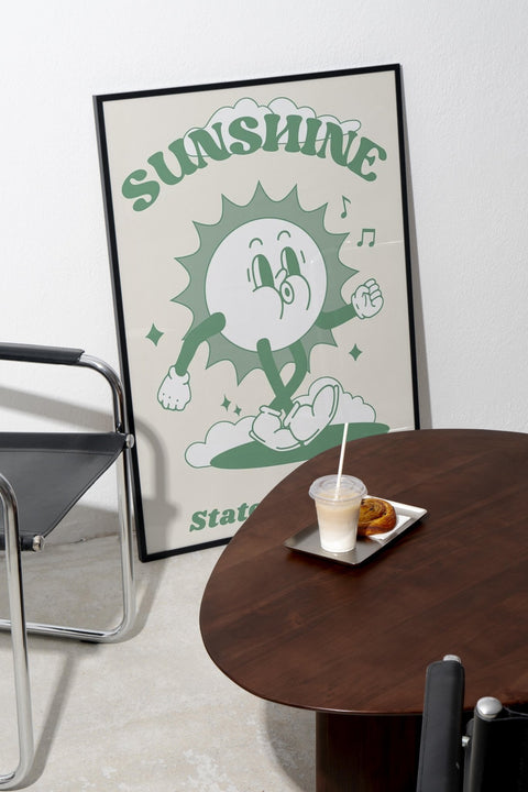 Sunshine State of Mind poster med ram som tillval – FrenzyFrame