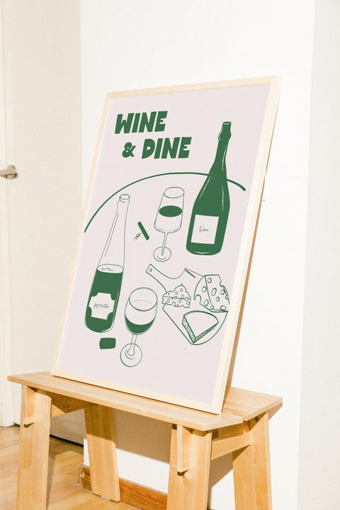 Table for Two poster i miljö med ram som tillval – FrenzyFrame