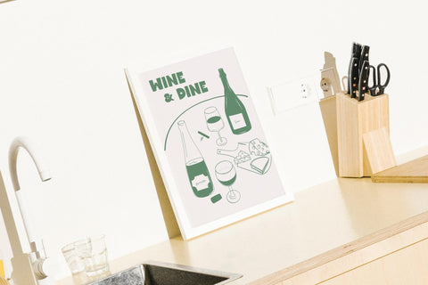 Table for Two poster visad med ram som tillval – FrenzyFrame