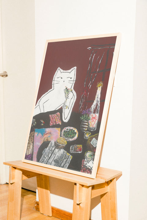 The Groovy Swiftie Cat poster i ram (tillval) – FrenzyFrame