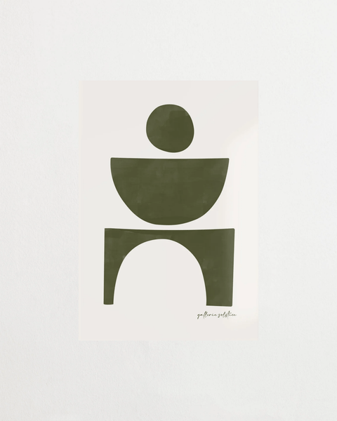 The Shape of Stillness poster med minimalistisk design – FrenzyFrame