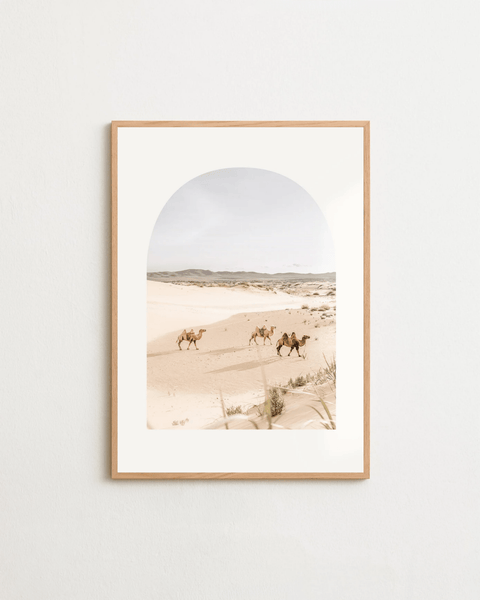 Through the Dunes poster visad med ram som tillval – FrenzyFrame