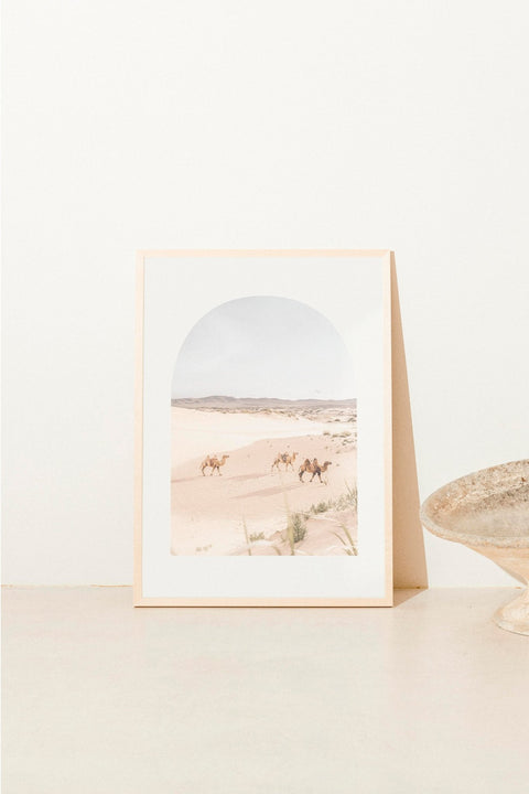 Through the Dunes poster visad med ram som tillval – FrenzyFrame