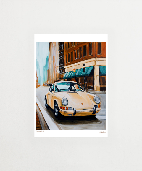 Timeless Drift motorsport poster med vintage bilmotiv – FrenzyFrame
