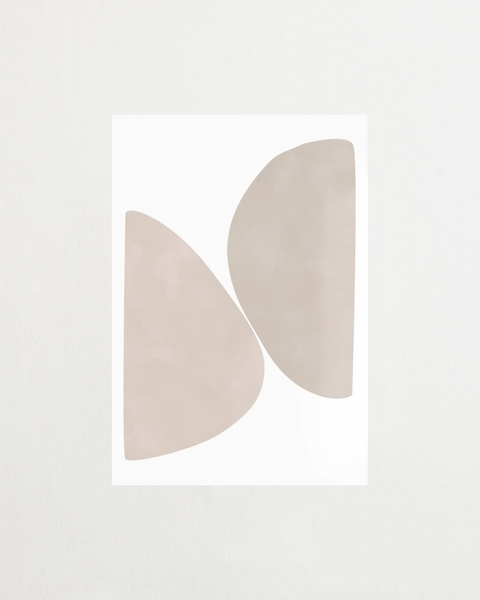 Two Becoming poster med abstrakt motiv – FrenzyFrame