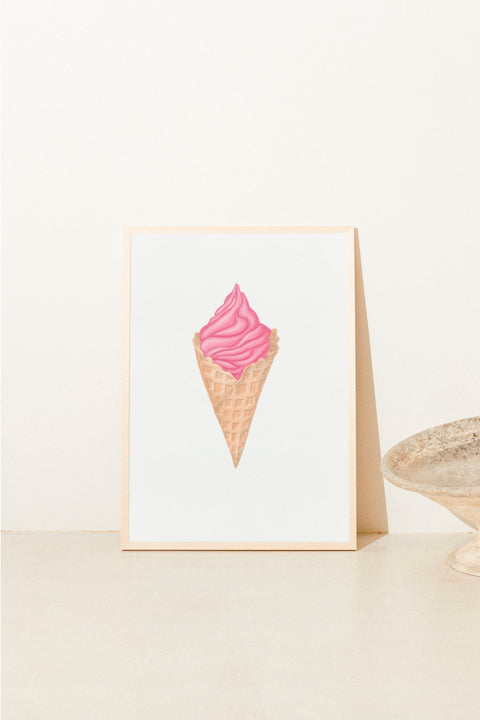Un gelato poster visad med ram som tillval – FrenzyFrame