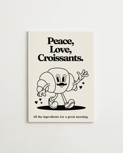 Peace, Love & Croissants - FrenzyFrame