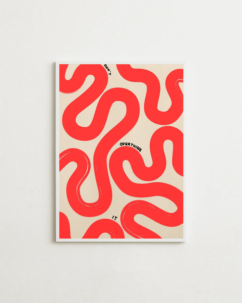 Overthinkin’ in Red - FrenzyFrame